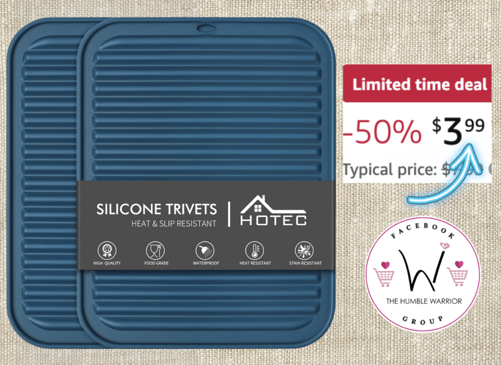 2-pack HOTEC Silicone Trivets!